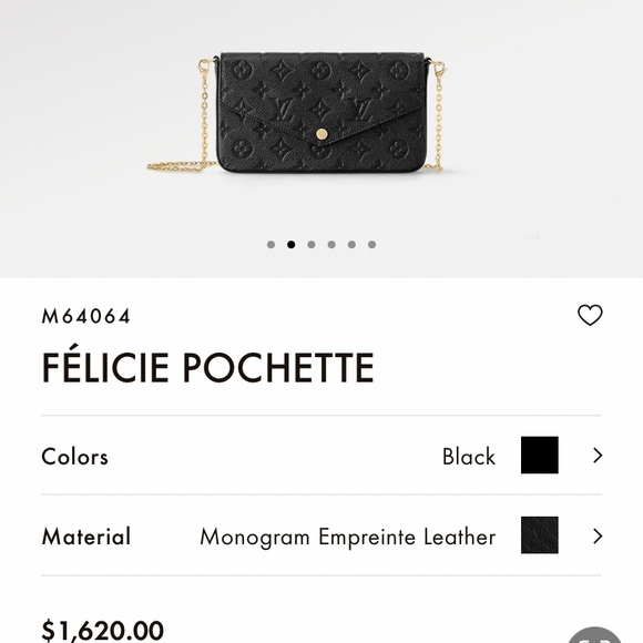 LOUIS VUITTON FE’LUCIE POCHETTE - Picture 1 of 9